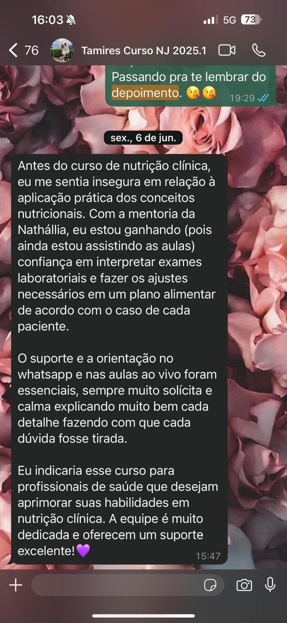 Depoimento real de cliente 30